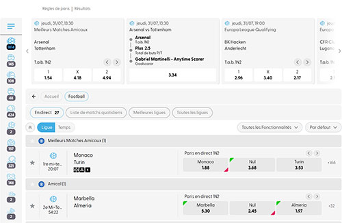 les paris esportifs et sportifs Evolve casino paris sportifs